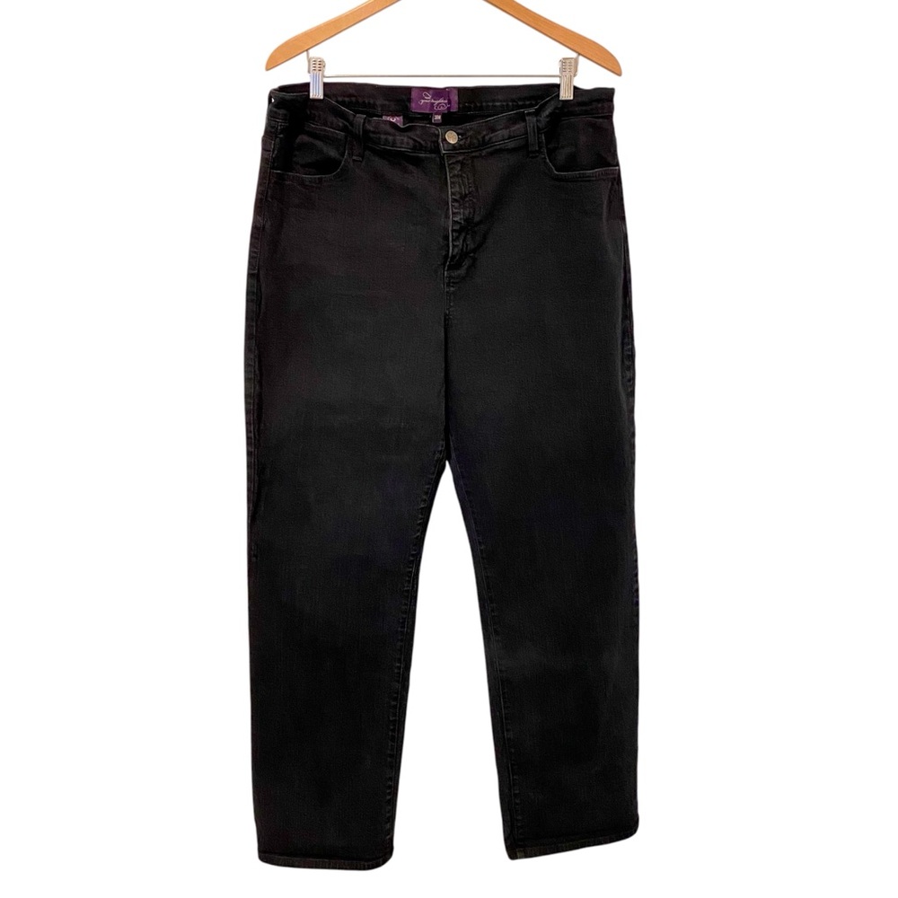 BOGO Not Your Daughters Jeans NYDJ Straight Leg Black Stretch Jeans Plus 20 W
